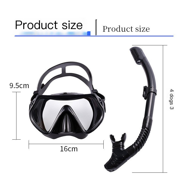 Adult Full Face Snorkel Mask and Breathing Tube Set
