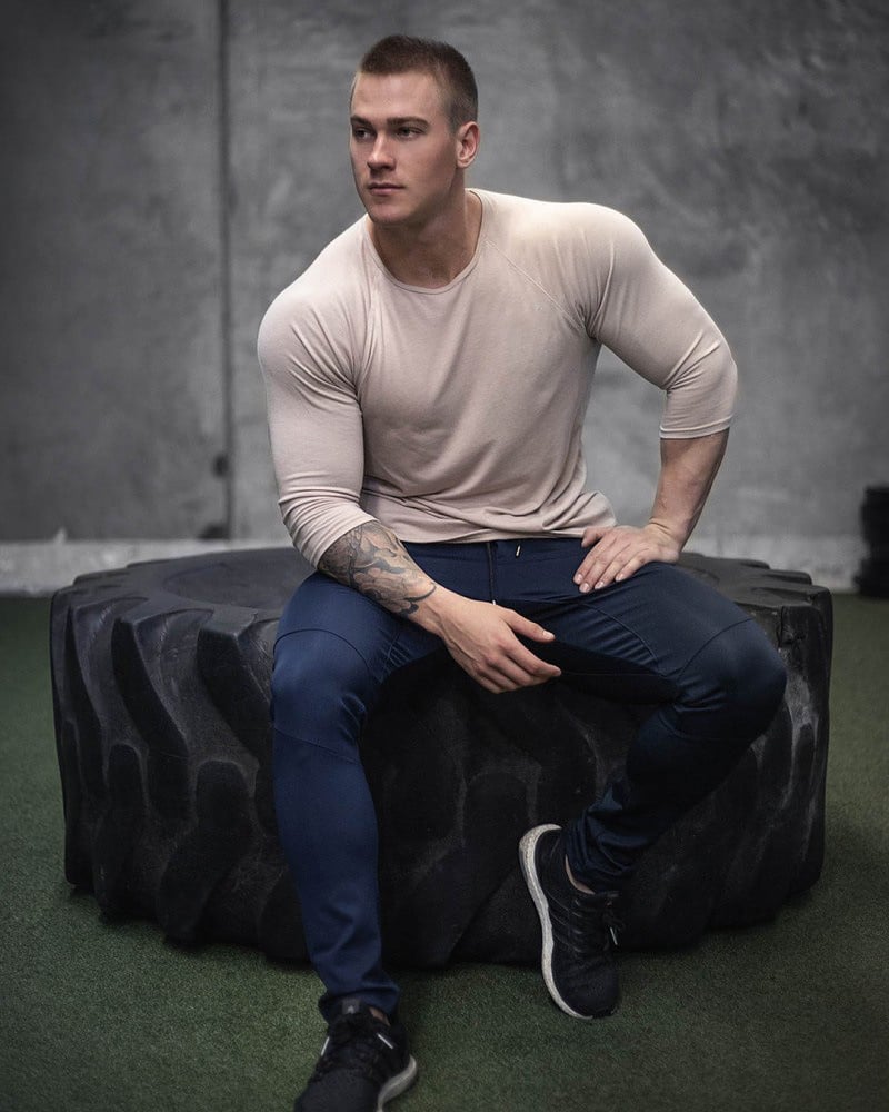 Quick Dry Long Sleeve Gym T-Shirt for Men