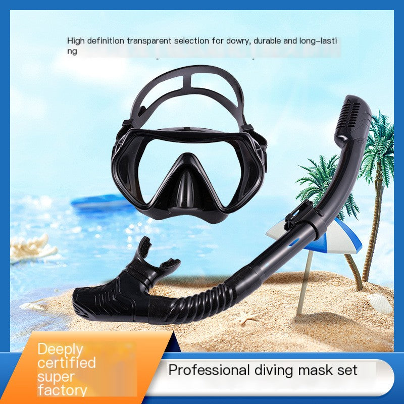 Adult Full Face Snorkel Mask and Breathing Tube Set