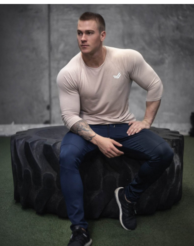 Quick Dry Long Sleeve Gym T-Shirt for Men