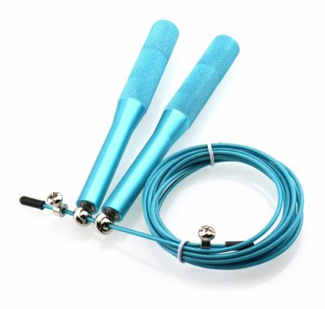 Metal Handle Weighted Aluminum Steel Wire Jump Rope
