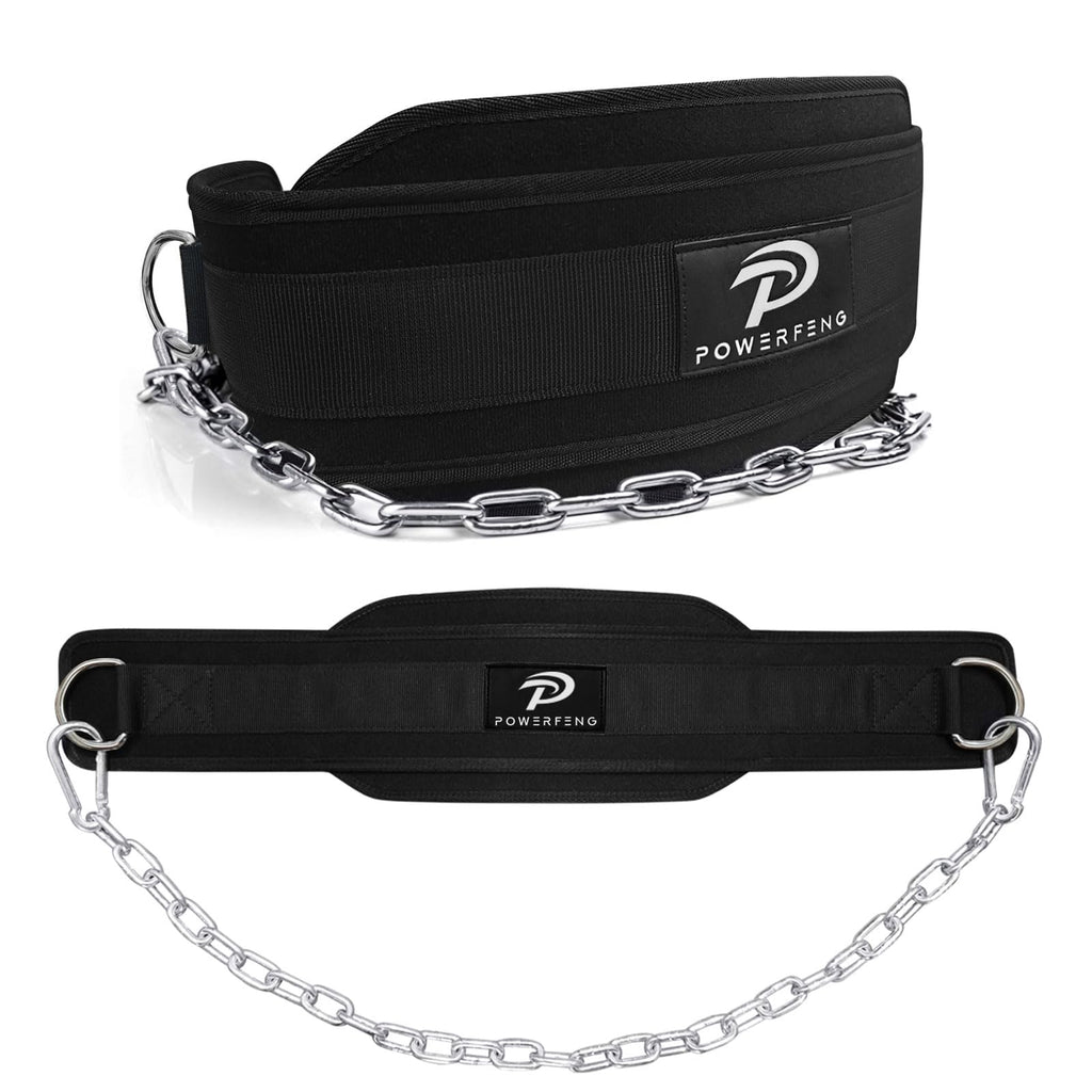 Dip Belt for Weight Lifting: Dip Belt with Heavy Duty Steel Chain for Weighted Dips Pull Ups Squats - Weighted Dip Belt for Strength Training Gym Home